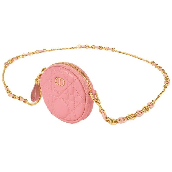 DIOR Pink Leather Pouch - Picture 2 of 7